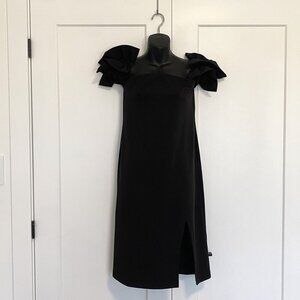 Gracia Black Short Formal Wedding Guest Dress Women's Size Small